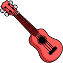 VSCO Girl Ukulele and Rolling Stones Tongue