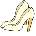 VSCO Girl Wedding Dress and Shoes