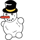 VSCO Girl Winter Sled and Snowman