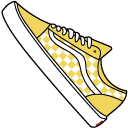 VSCO Girl Yellow Sunglasses and Sneakers