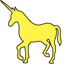 VSCO Girl Yellow Unicorn and Stars